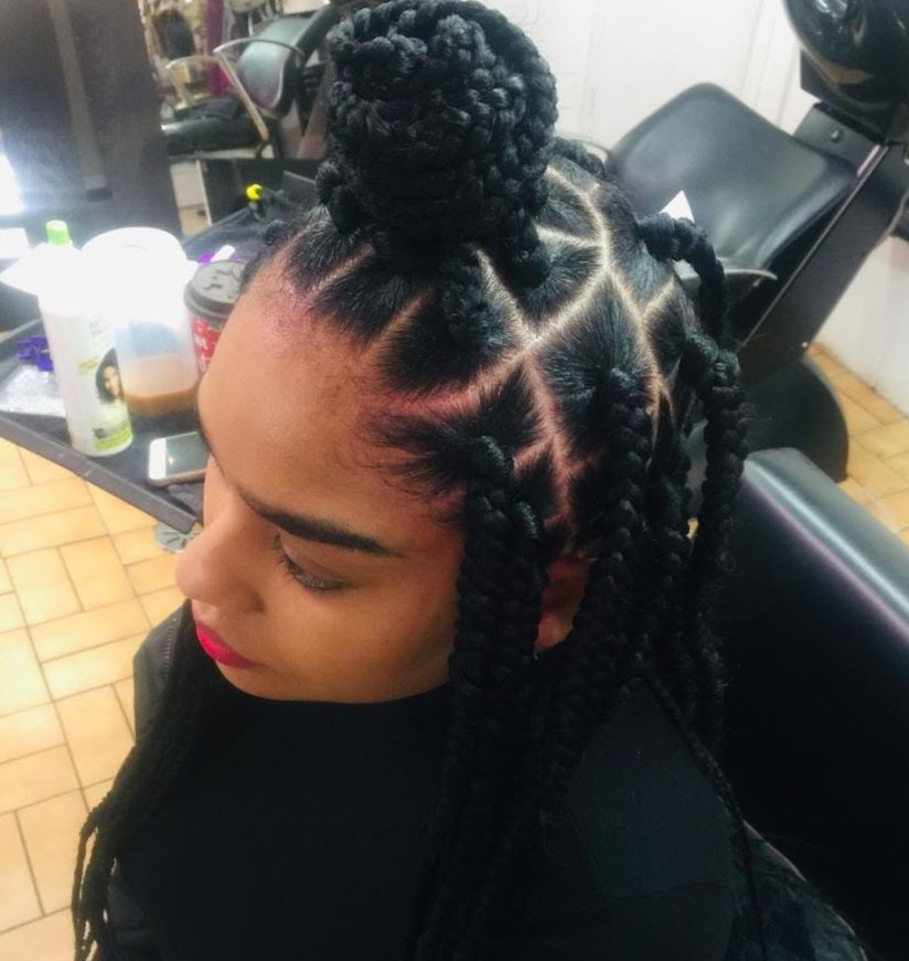 Braided updo