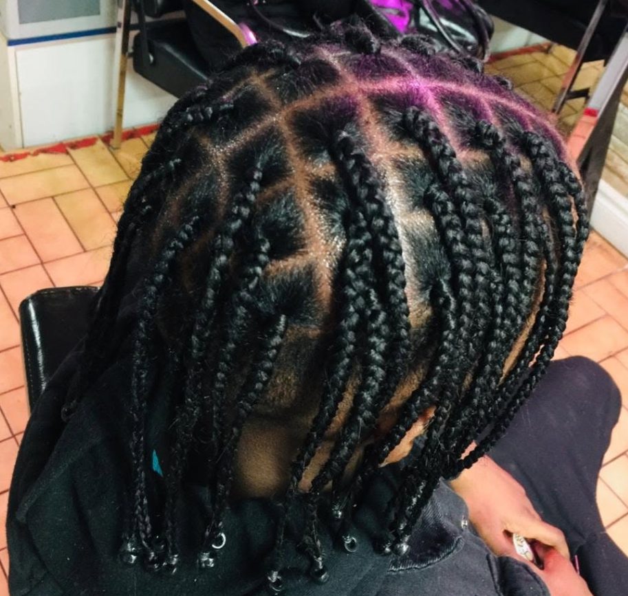 Braided hairstyle